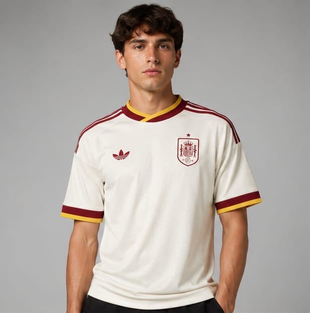 Spain Away Embroidery Fan Version Jersey World Cup (2026)