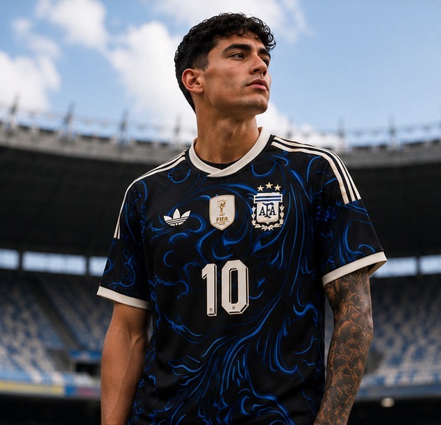 Argentina Away World Cup Fan Version Embroidery Jersey(2026)